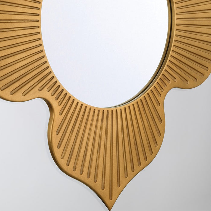 Crystorama Tullos 48" Mirror, Burnished Brass