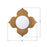 Crystorama Tullos 48" Mirror, Burnished Brass