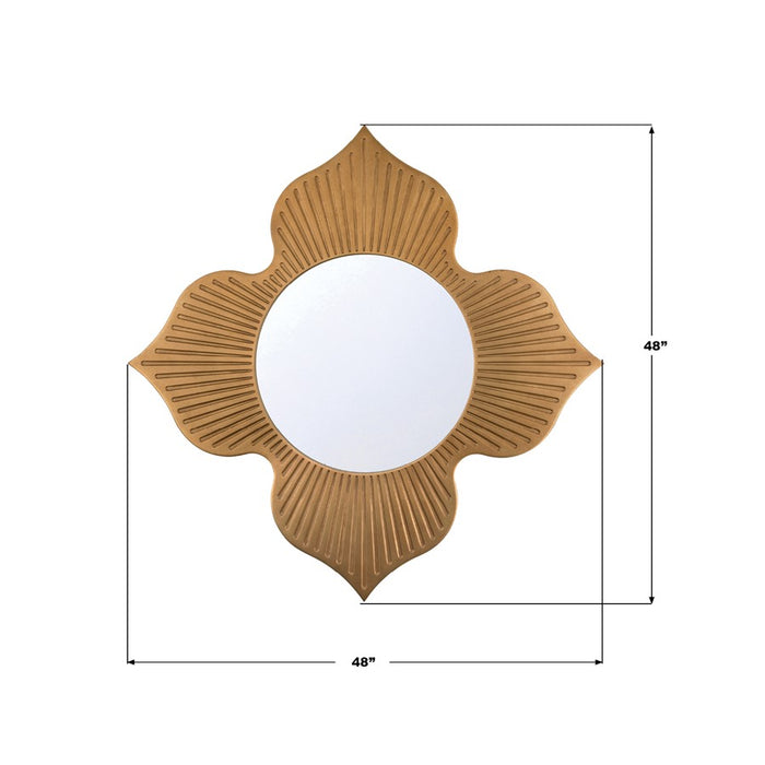 Crystorama Tullos 48" Mirror, Burnished Brass