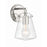 Crystorama Voss 1 Light Sconce, Polished Nickel/Clear Glass