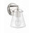 Crystorama Voss 1 Light Sconce, Polished Nickel/Clear Glass