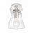 Crystorama Voss 1 Light Sconce, Polished Nickel/Clear Glass
