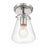 Crystorama Voss 1 Light Semi Flush Mount, Nickel/Clear