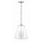 Crystorama Voss 3 Light Mini Chandelier, Polished Nickel/Clear