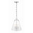 Crystorama Voss 3 Light Mini Chandelier, Polished Nickel/Clear