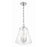 Crystorama Voss 3 Light Mini Chandelier, Polished Nickel/Clear