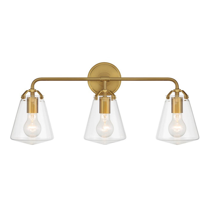 Crystorama Voss 3 Light Bath Light, Luxe Gold/Clear - VSS-7013-LG