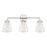 Crystorama Voss 3 Light Bath Light, Polished Nickel/Clear - VSS-7013-PN