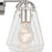 Crystorama Voss 3 Light Bath Light, Polished Nickel/Clear