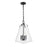 Crystorama Voss 4 Light 15" Pendant, Matte Black/Clear - VSS-7015-MK