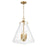 Crystorama Voss 4 Light 18" Pendant, Luxe Gold/Clear - VSS-7018-LG