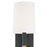 Crystorama Weston 1 Light Wall Mount, Black/Antique Gold