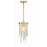 Crystorama Winfield 1 Light Pendant, Antique Gold