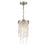 Crystorama Winfield 1 Light Mini Pendant, Antique Silver - WIN-210-SA-CL-MWP