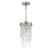 Crystorama Winfield 1 Light Mini Pendant, Antique Silver