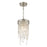 Crystorama Winfield 1 Light Mini Pendant, Antique Silver
