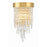 Crystorama Winfield 2 Light Wall Mount, Antique Gold