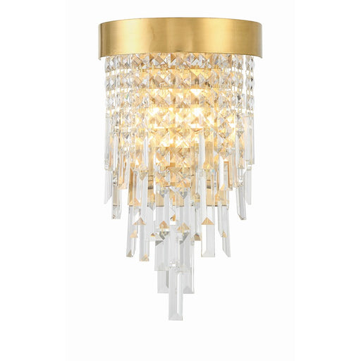 Crystorama Winfield 2 Light Wall Mount, Antique Gold