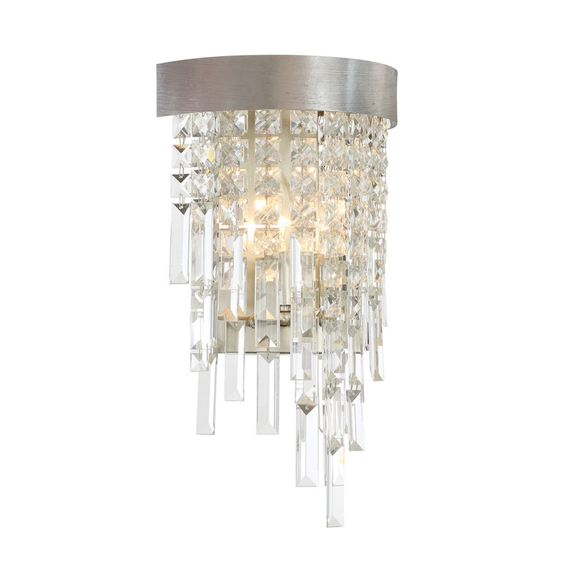 Crystorama Winfield 2 Light Sconce, Antique Silver