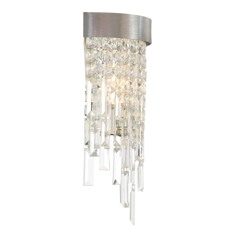 Crystorama Winfield 2 Light Sconce, Antique Silver