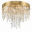 Crystorama Winfield 4 Light Flush Mount, Antique Gold
