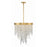 Crystorama Winfield 5 Light Chandelier, Antique Gold