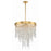 Crystorama Winfield 5 Light Chandelier, Antique Gold