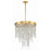 Crystorama Winfield 5 Light Chandelier, Antique Gold