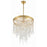 Crystorama Winfield 5 Light Chandelier, Antique Gold