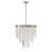 Crystorama Winfield 5 Light Chandelier, Antique Silver