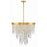Crystorama Winfield 6 Light 24" Chandelier, Antique Gold