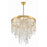 Crystorama Winfield 6 Light 24" Chandelier, Antique Gold