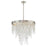Crystorama Winfield 6 Light Chandelier, Antique Silver - WIN-216-SA-CL-MWP