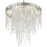 Crystorama Winfield 6 Light Chandelier, Antique Silver