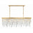 Crystorama Winfield 6 Light 25" Chandelier, Antique Gold