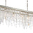 Crystorama Winfield 6 Light Linear Chandelier, Silver