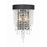 Crystorama Winham 2 Light Wall Mount, Black Forged