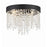 Crystorama Winham 4 Light Ceiling Mount, Black Forged