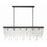 Crystorama Winham 6 Light 49" Chandelier, Black Forged