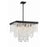 Crystorama Winham 8 Light 22" Chandelier, Black Forged