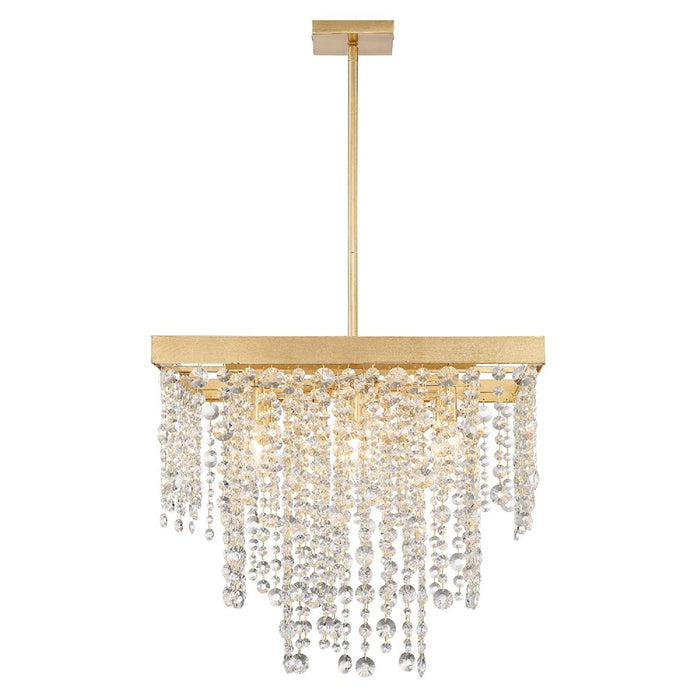 Crystorama Winham Chandelier, Antique Gold