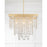 Crystorama Winham Chandelier, Antique Gold