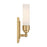 Crystorama Wilcox 1 Light Sconce, Aged Brass/White