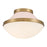 Crystorama Xander 1 Light Flush Mount, Vibrant Gold/Blush/White