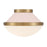 Crystorama Xander 1 Light Flush Mount, Vibrant Gold/Blush/White