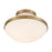 Crystorama Xander 1 Light Flush Mount, Vibrant Gold/Blush/White