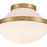 Crystorama Xander 1 Light Flush Mount, Vibrant Gold/Blush/White