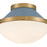 Crystorama Xander 1 Light Flush Mount, Vibrant Gold/Blue/White