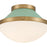 Crystorama Xander 1 Light Flush Mount, Vibrant Gold/Green/White