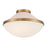Crystorama Xander 2 Light Flush Mount, Vibrant Gold/Blush/White - XAN-8002-VG-BH